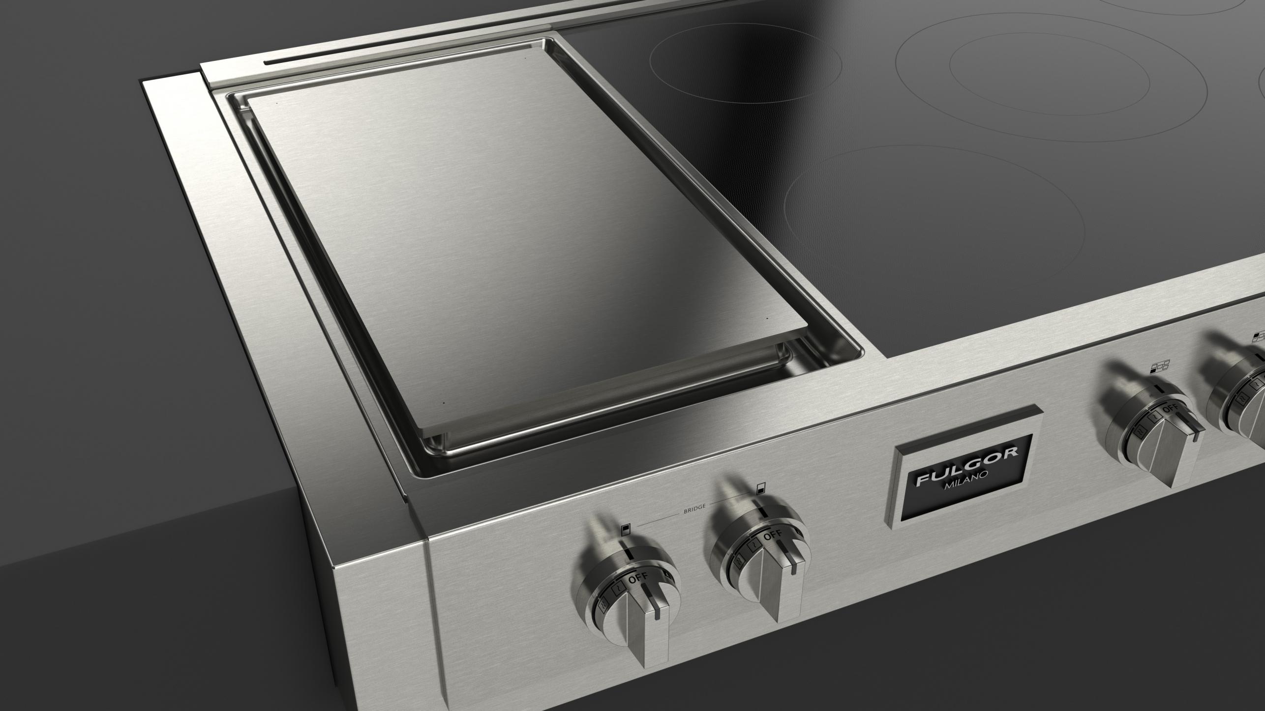 SOFIA 48" PRO INDUCTION RANGETOP WITH GRIDDLE Fulgor Milano